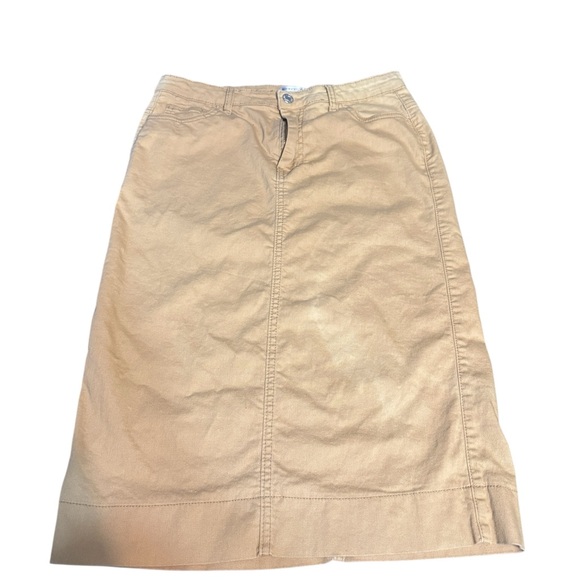 Elegant Tan A-Line Women's Skirt - Picture 1 of 10